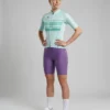 Koszulka kolarska ELITE Horizon Glacier Green z krótkim rękawem – ujęcie na modelu